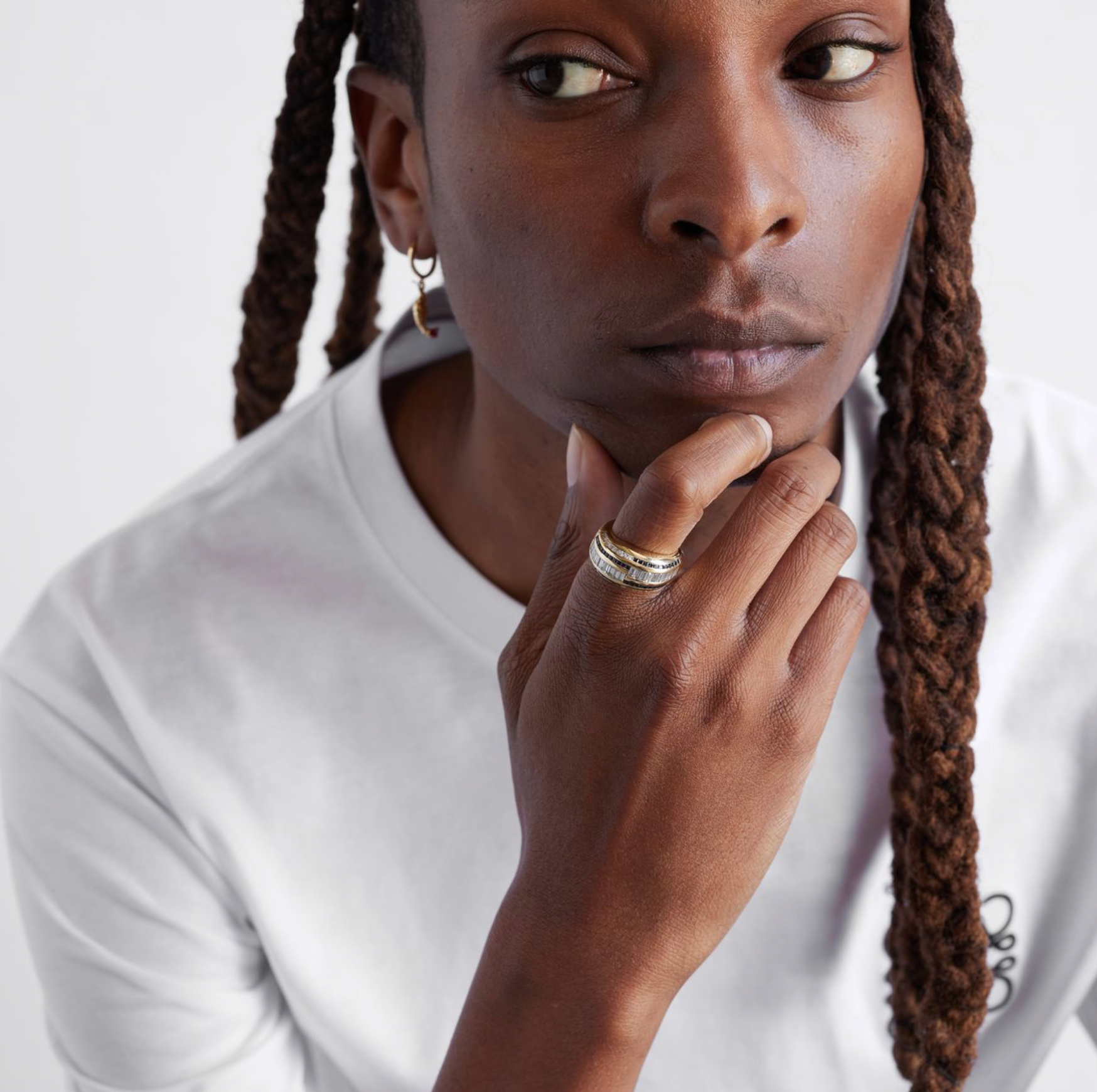 Fitzgerald Ring: Bold, Ethical Gems in Recycled Gold.
