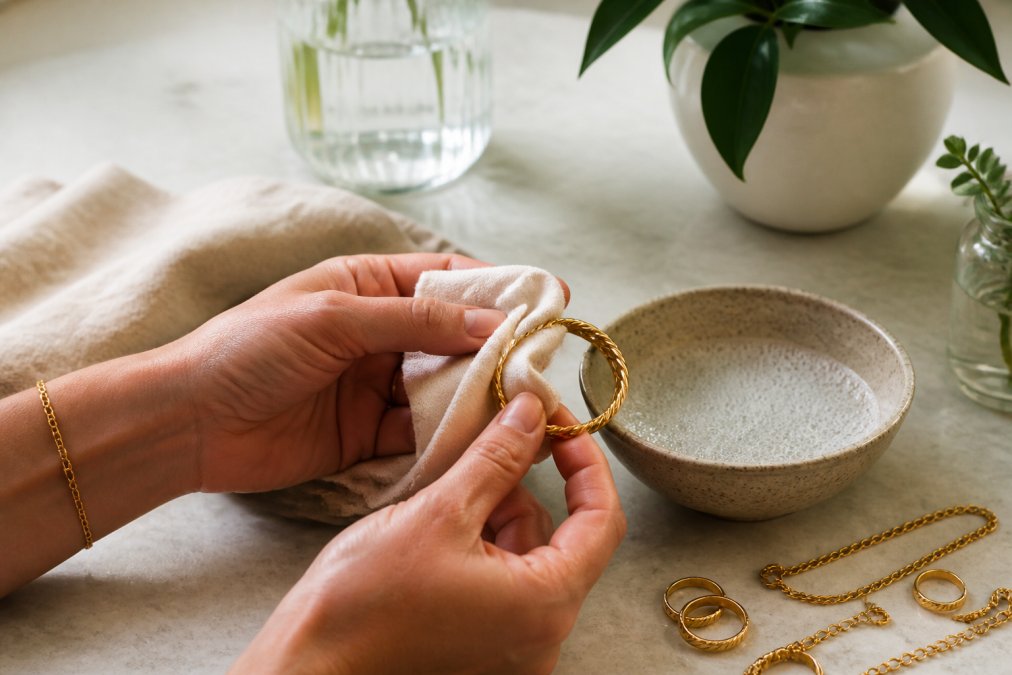 How to Clean Sustainable Gold Jewelry (2026 Guide)