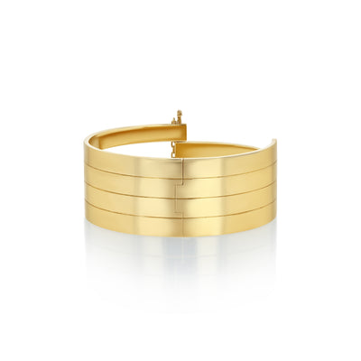 multi-band gold cuff