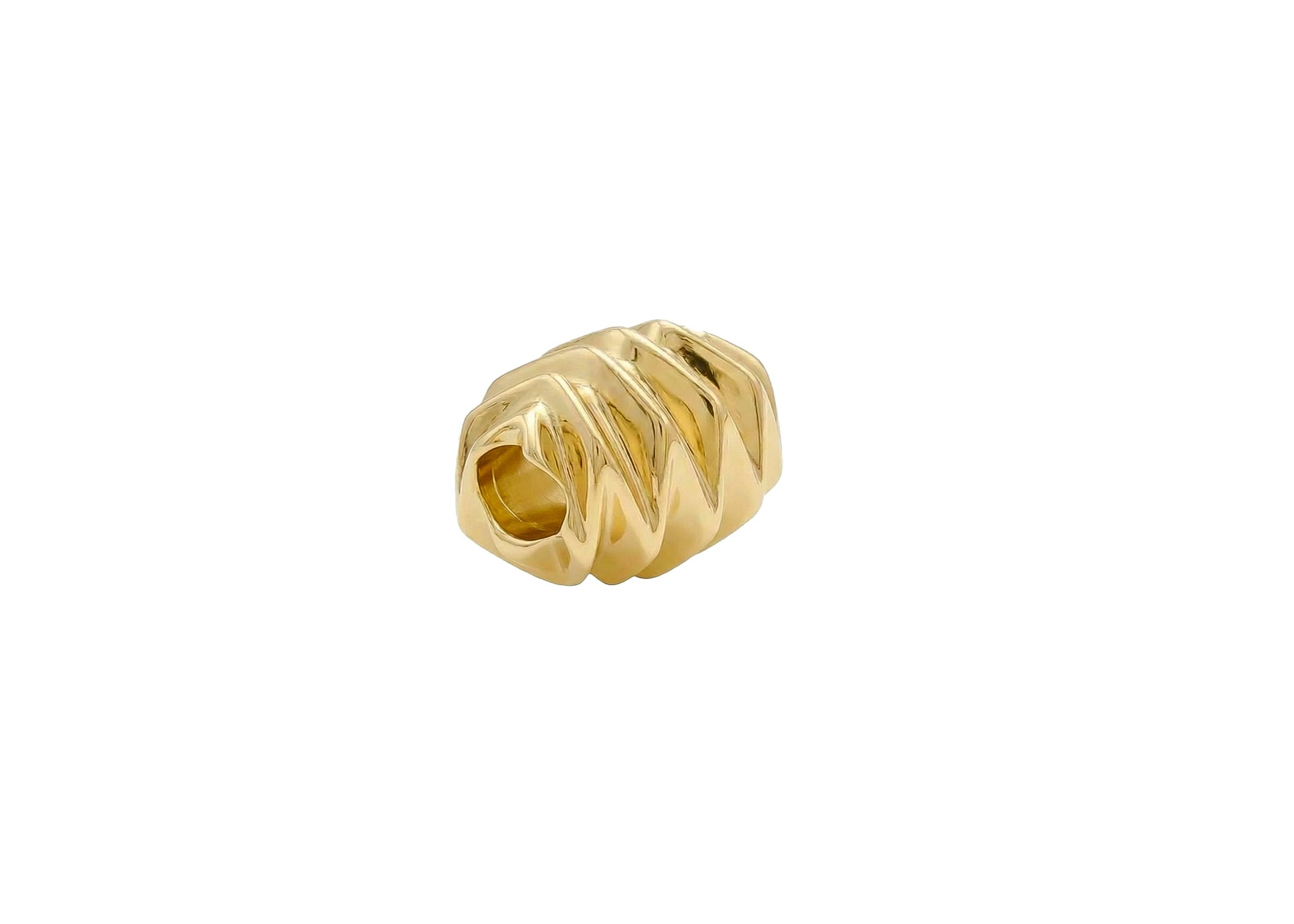 textured gold pendant 