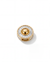 Baguette diamond and 18k gold pendant