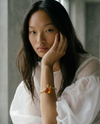 topaz citrine and 18k gold bracelet