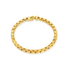 A LÖF statement bold gold statement box chain necklace in 18k solid yellow gold
