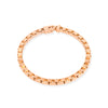 A LÖF statement bold gold statement box chain necklace in 18k solid rose gold