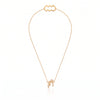 baguette diamond necklace form LÖF