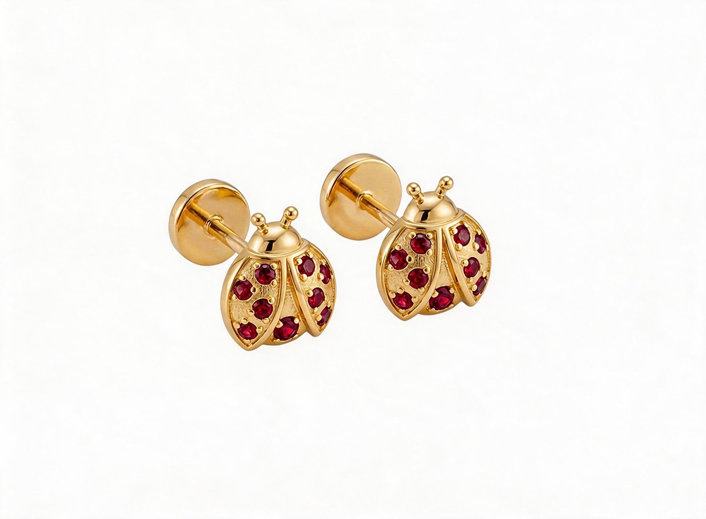 Ladybug studs