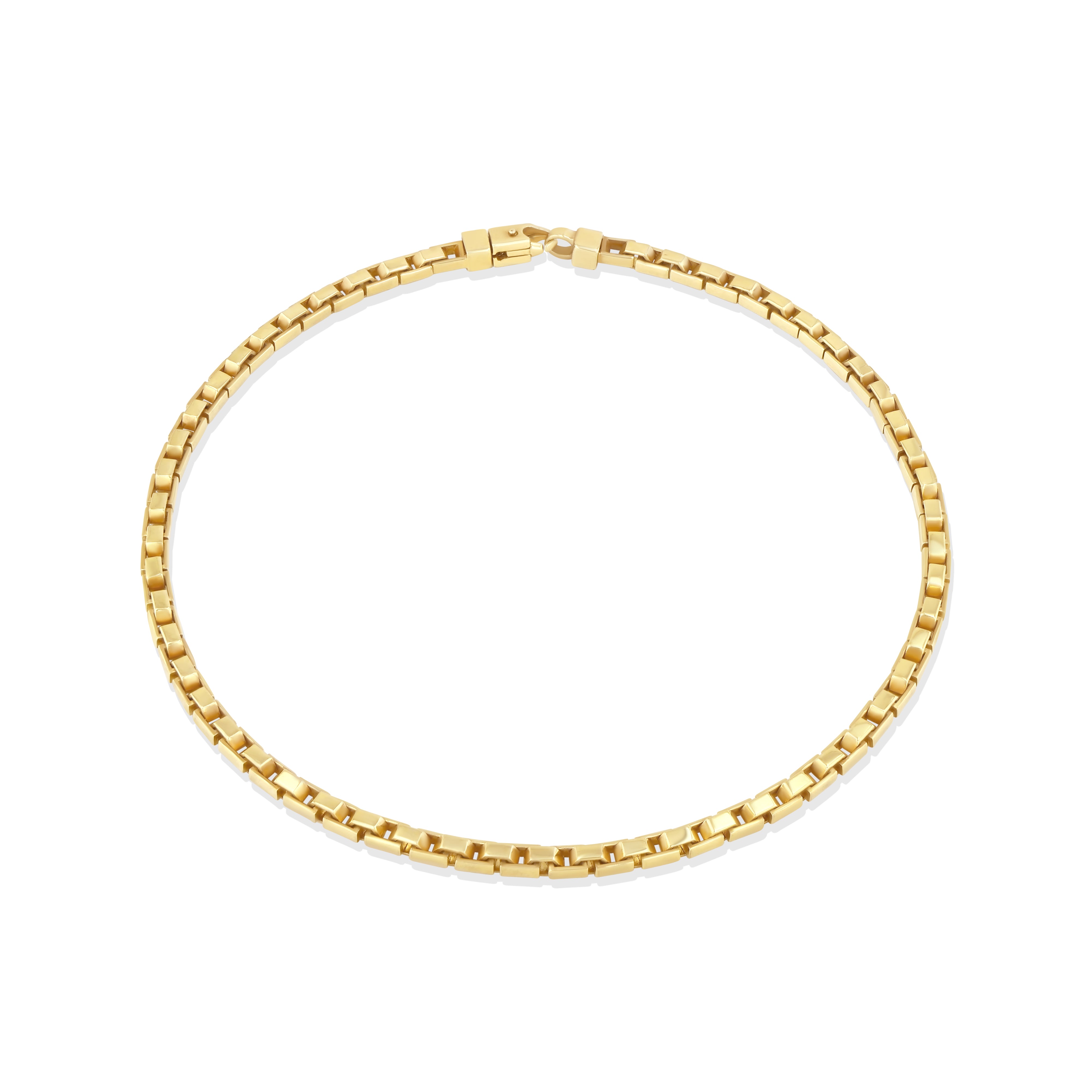 A LÖF box chain necklace in 18k solid yellow gold