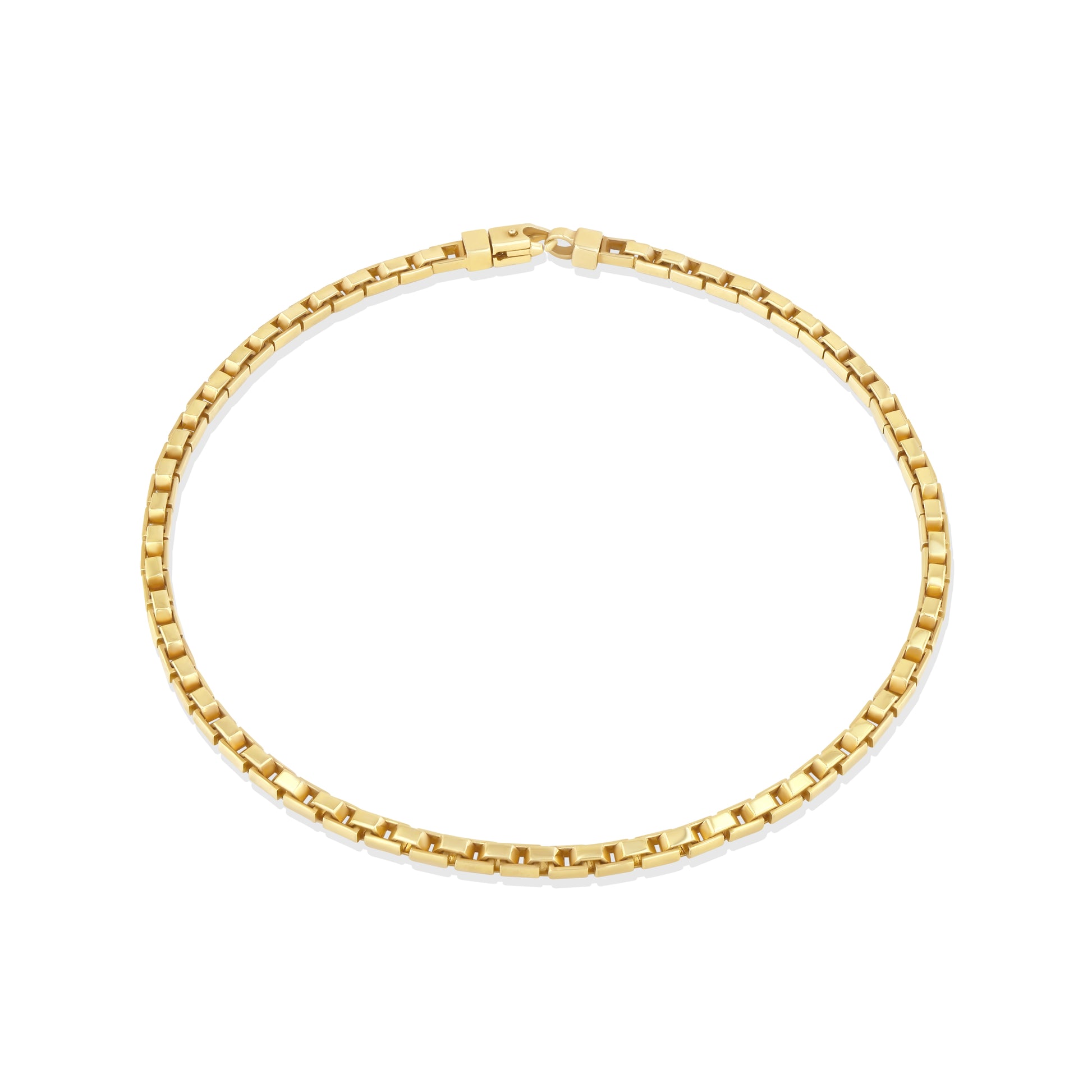 A LÖF box chain necklace in 18k solid yellow gold
