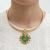 jade and gold necklace