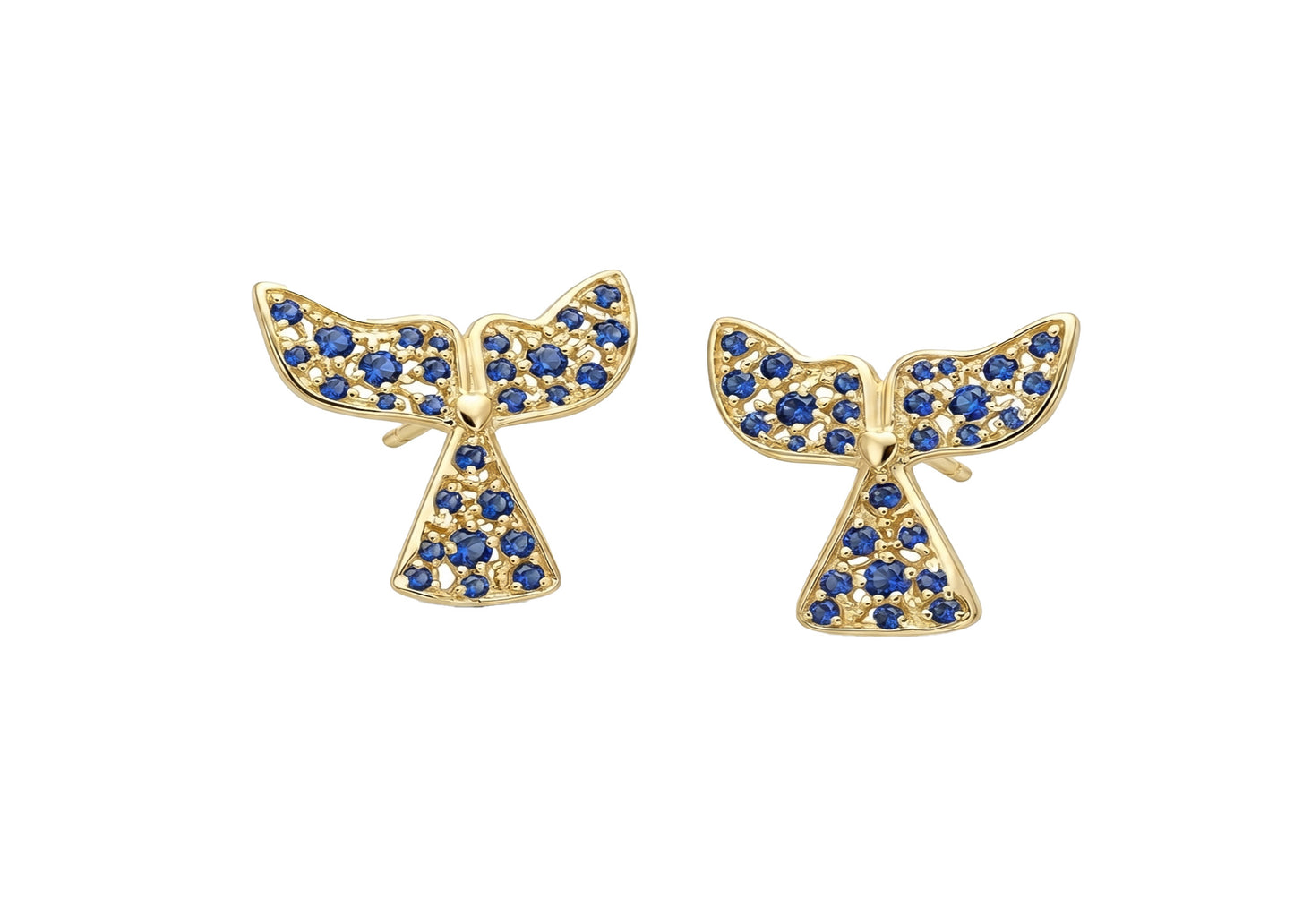 Whale Tail Studs