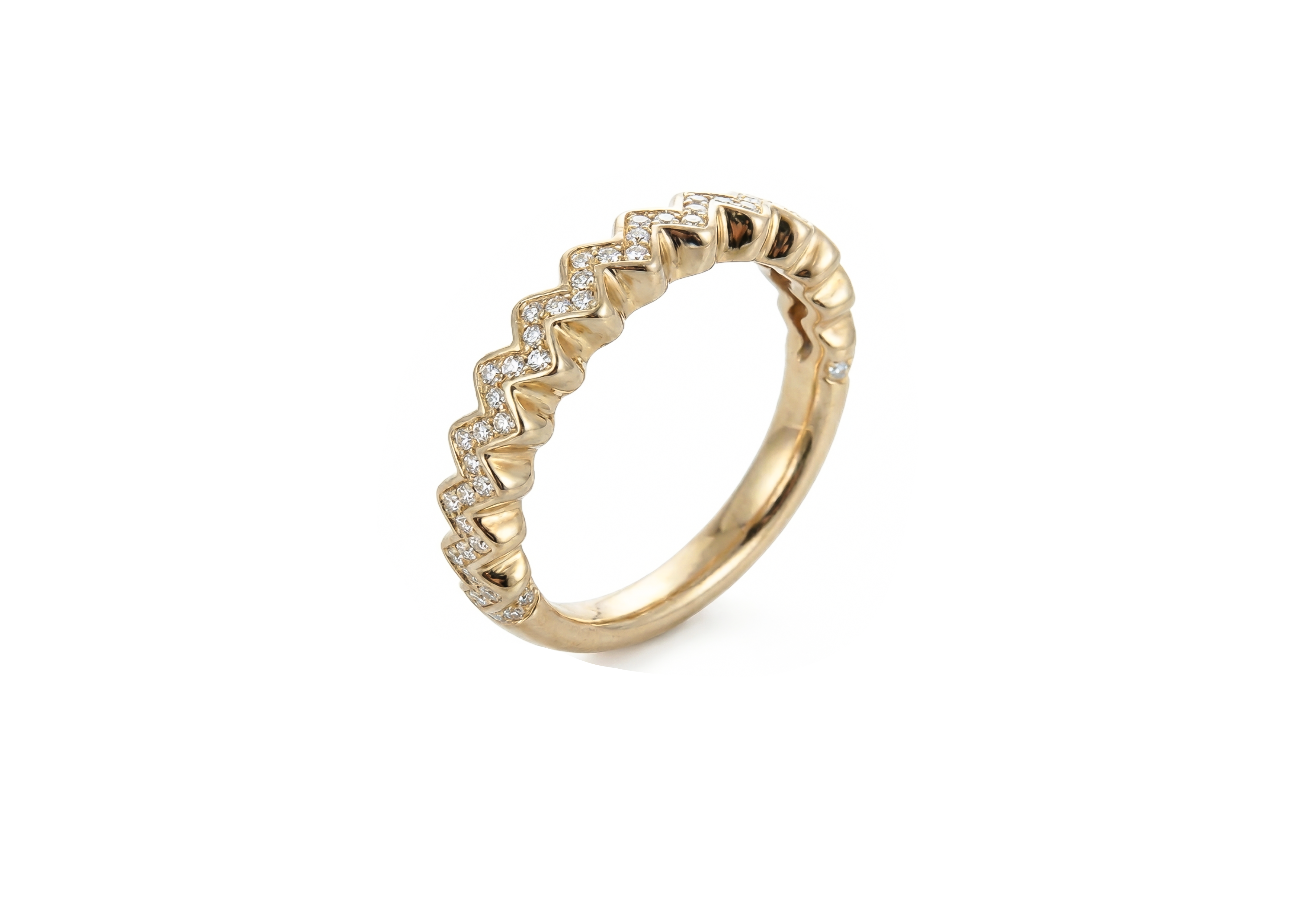 The Zig Zag Wedding Band