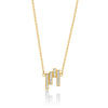 18k gold necklace with diamonds