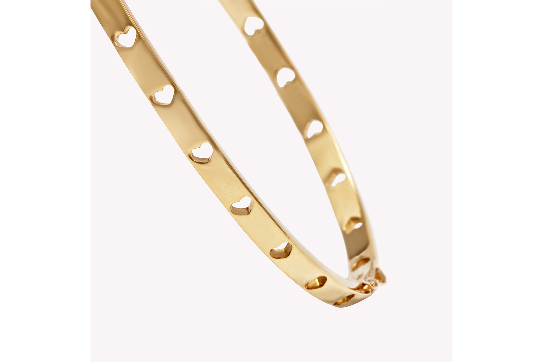 Le Coeur Bracelet - Luxury Gold Heart Bangle