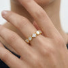 multi-shape band ring
