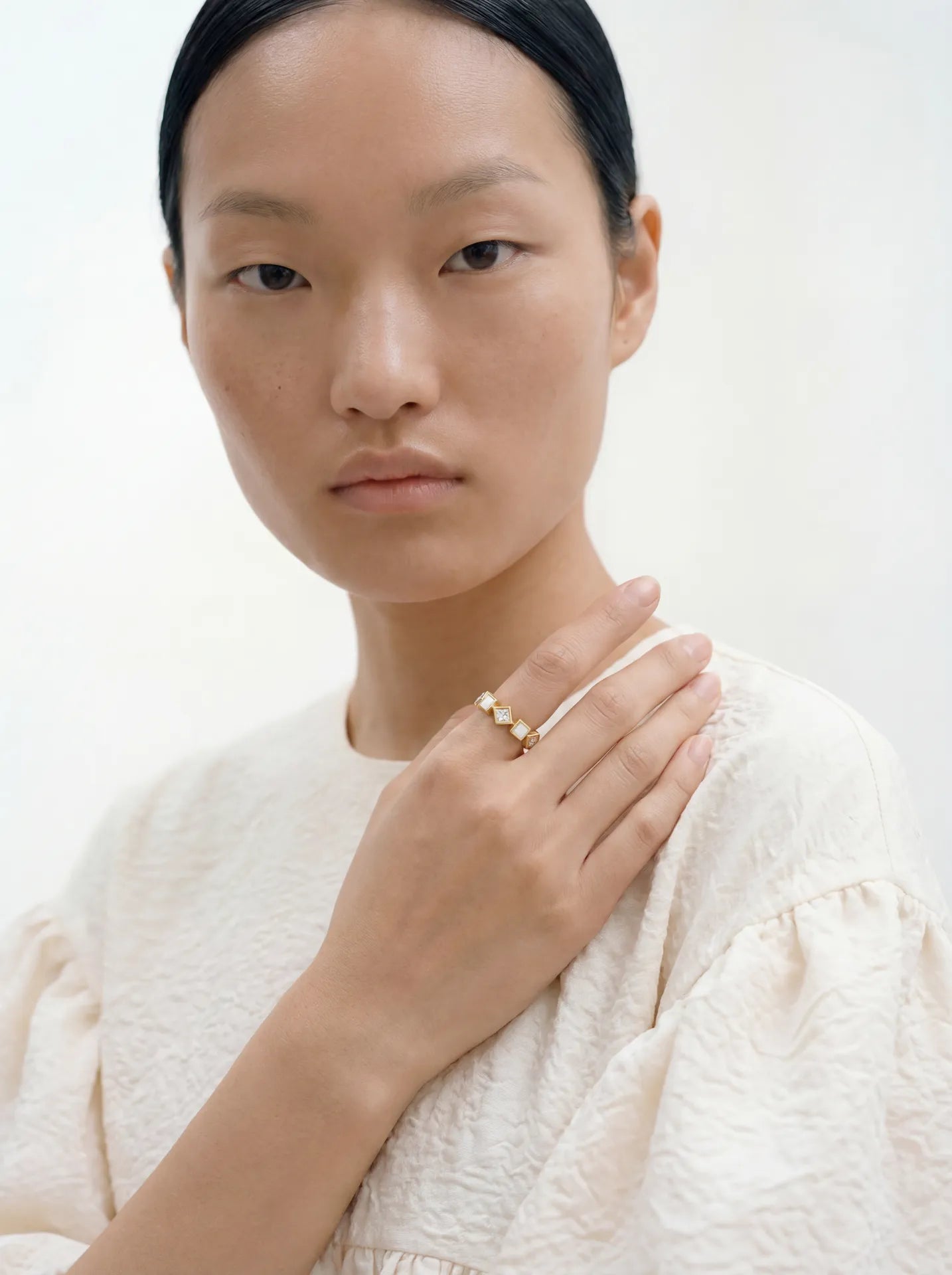 diamond and 18k gold ring