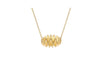 textured 18k gold pendant