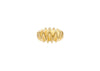 18k textured gold pendant for chain