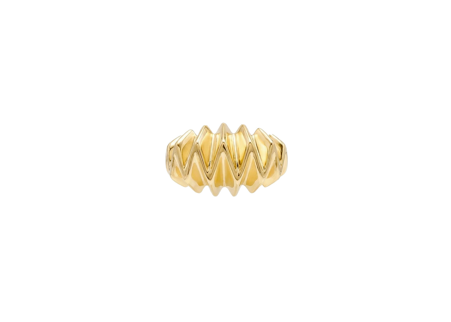 18k textured gold pendant for chain
