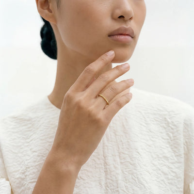 unique textured wedding band
