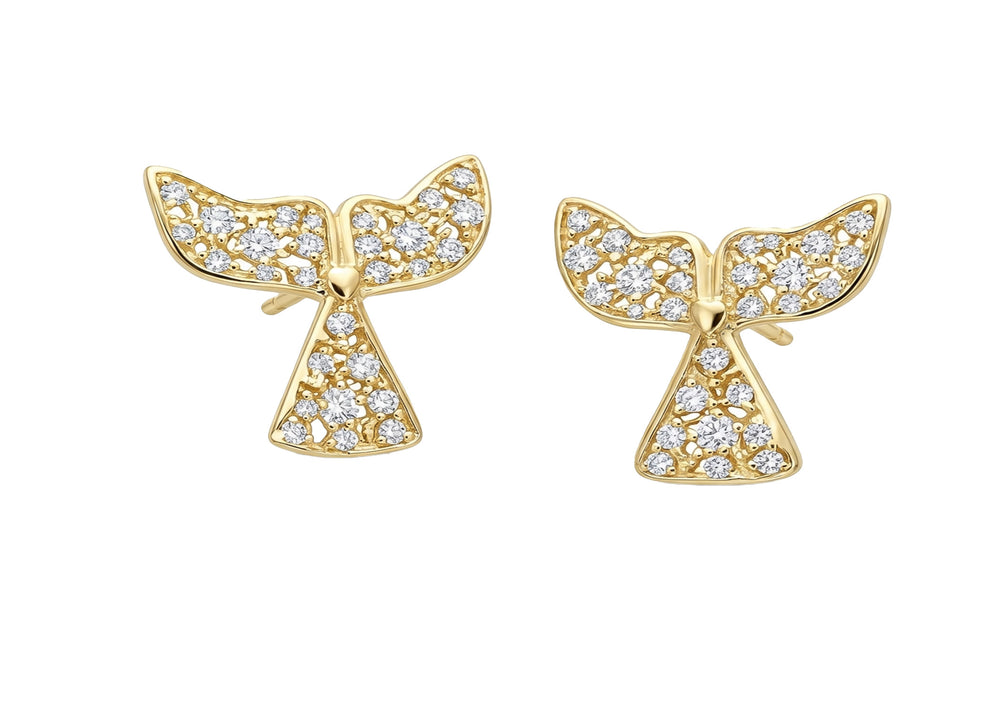 Whale Tail Studs
