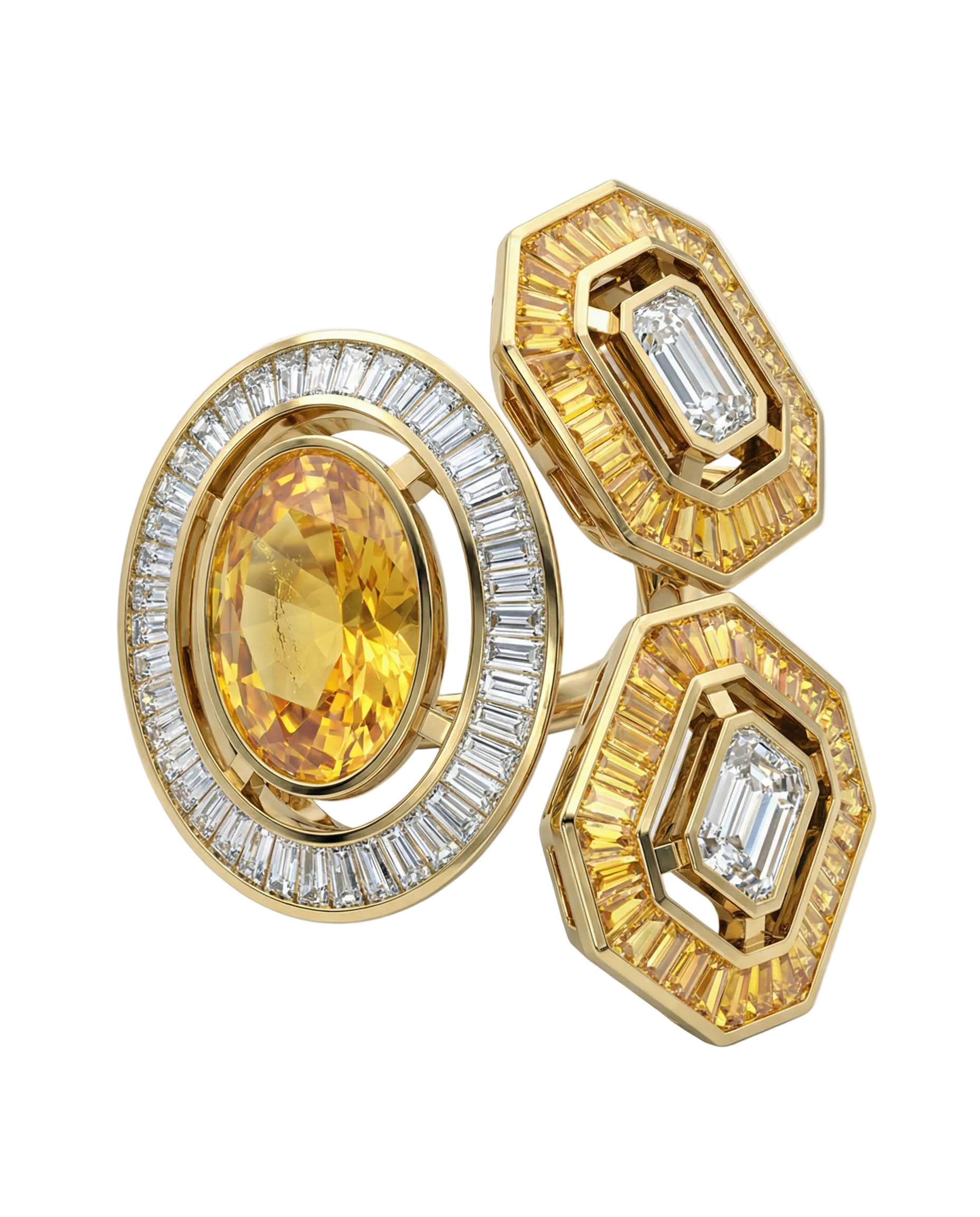 18k gold cocktail ring
